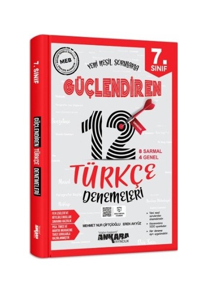 7.Sınıf Güçlendiren Türkçe 12 Deneme Sınavı