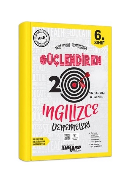 6.Sınıf Güçlendiren Ingilizce 20 Deneme Sınavı