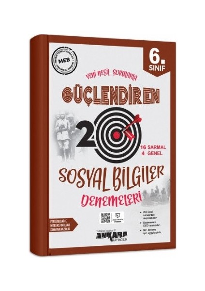 6.Sınıf Güçlendiren Sosyal Bilgiler 20 Deneme Sınavı