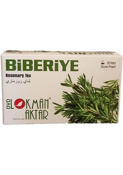 Biberiye Çayı 20 Adet Süzen Poşet Net 40 gr