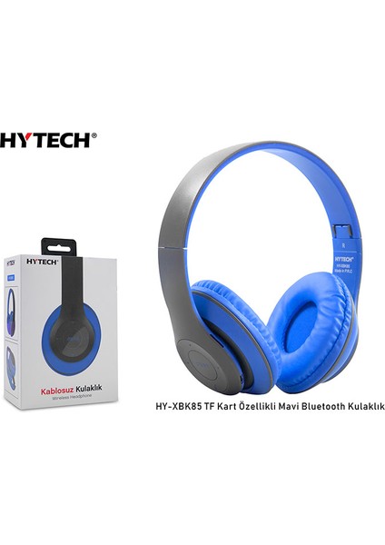 HY-XBK85 Tf Kart Özellikli Mavi Bluetooth Kulaklık