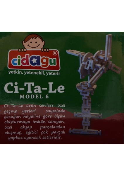 Ci-Ta-Le Model 6 Ahşap Yapboz