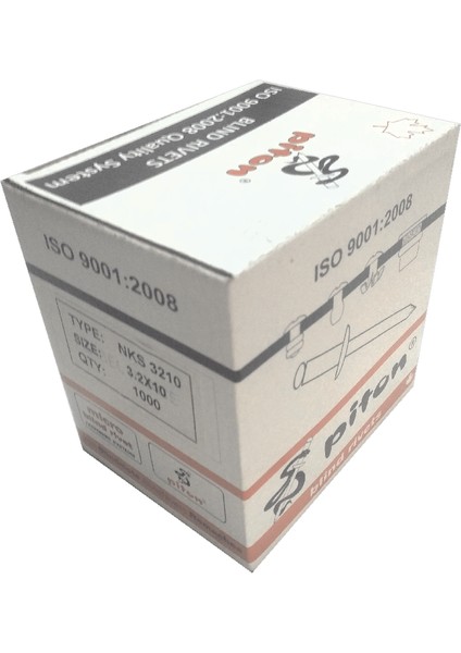 Perçin Pop Piton Perçin 4,0 x 20 mm 1000'li