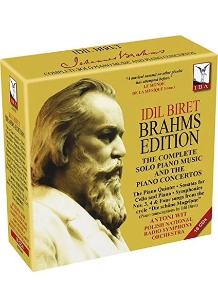 İdil Biret Brahms Edition - CD