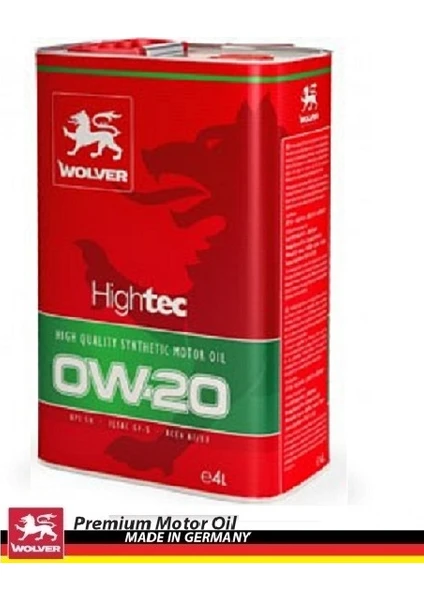 Hightec 0W-20 4 Litre Motor Yağı ( Üretim Yılı: 2021 )