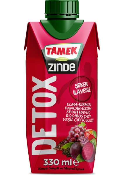 Zinde Detox Kırmızı 330 ml