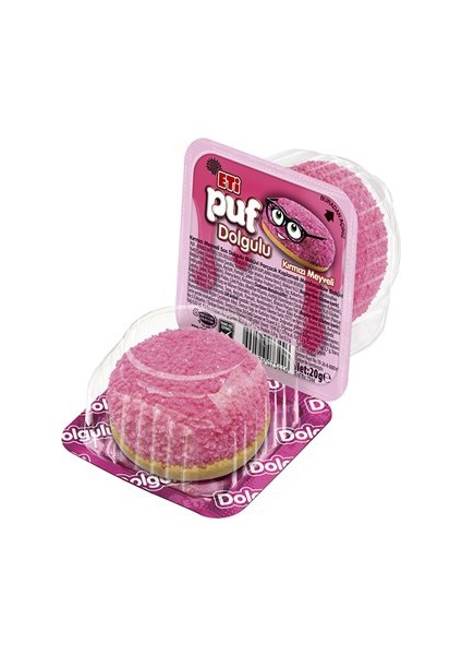 Puf Karamel Dolgulu Bisküvi Parçacıklı 20 g