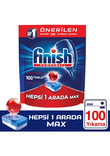 Bulaşık Makinesi Deterjanı Hepsibirarada Tablet 100'lü
