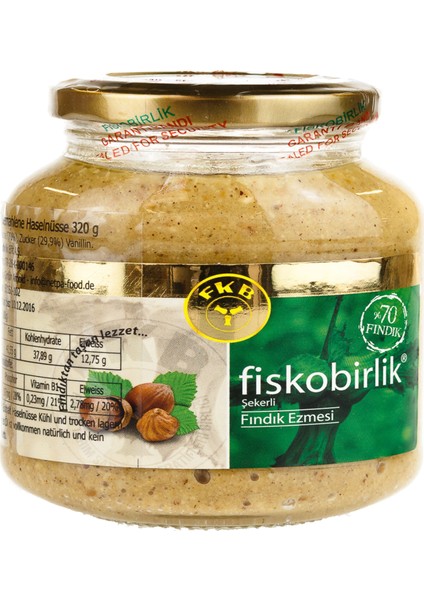 Fıskobırlık Fındık Ezmesı 300 gr