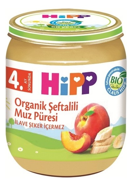 Hıpp Organık Seftalılı Muz Puresı 125 gr modelleri