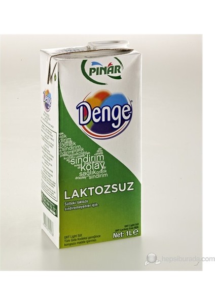 Denge Laktozsuz Sut 1 lt