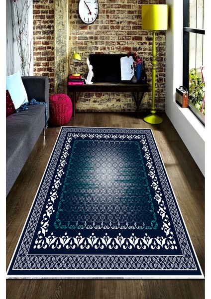 Kaymaz Taban Yıkanabilir Eski Motif Desenli Dijital Baskılı Halı RSP1486