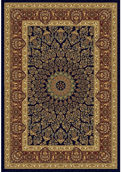 Kaymaz Taban Yıkanabilir Çini Motifli Osmanlı Desenli Dijital Baskılı Halı RSP209