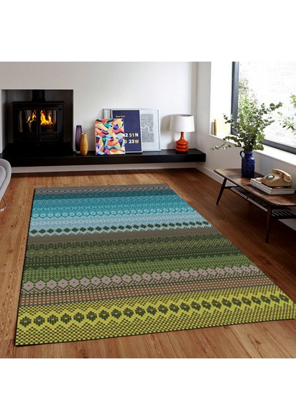 Kaymaz Taban Yıkanabilir Kilim Desenli Dijital Baskılı Halı RSP83