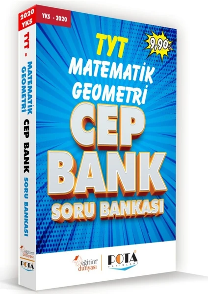 Eğitim Dünyası Yayınları & Pota Yayınları - Cep Bank TYT Matematik - Geometri Soru Bankası