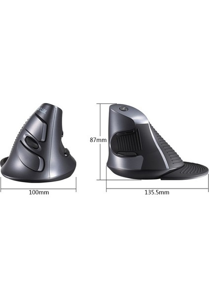 M618GX Dikey 6 Tuşlu Kablosuz Optik Mouse