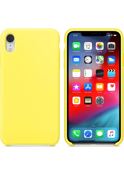 Apple iPhone Xr Silikon Kılıf - Sarı