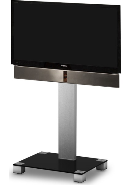 Pl 2510 B Inx 40'' - 65'' Silver Monitör LED & LCD Tekerlekli Tv Sunum Sehpası