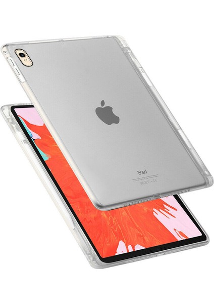 Apple iPad Pro 12.9" Kılıf Kalem Yuvalı Silikon TPU Şeffaf