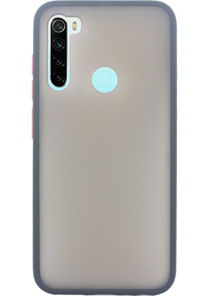 Case 4U Xiaomi Redmi Note 8 Kılıf Mat Yüzey Defence Silikon Fri Arka Kapak Siyah