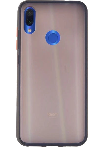 Case 4U Xiaomi Redmi Note 7 Kılıf Mat Yüzey Defence Silikon Fri Arka Kapak Siyah