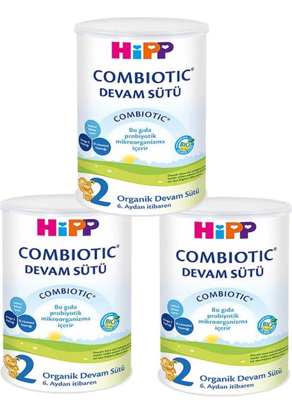 2 Organik Combiotic Devam Sütü 350gr 3 Adet