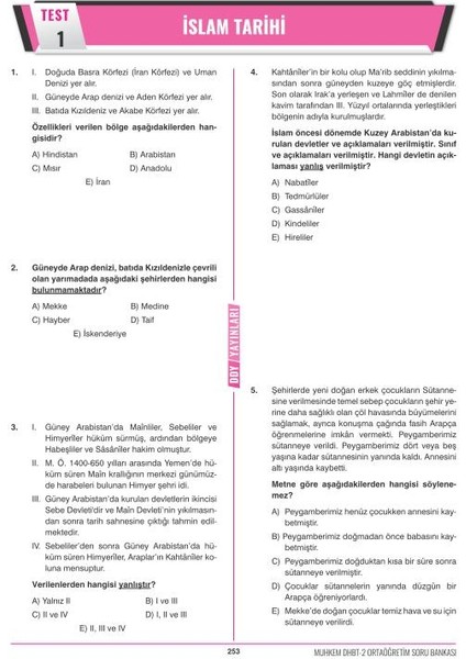 DHBT 2 Muhkem Serisi Ortaöğretim Soru Bankası indirimleri