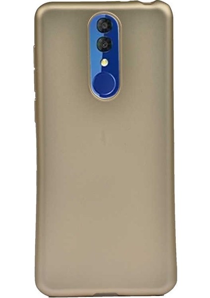 Alcatel 3 2019 Kılıf Premier Silikon Esnek Koruma Gold