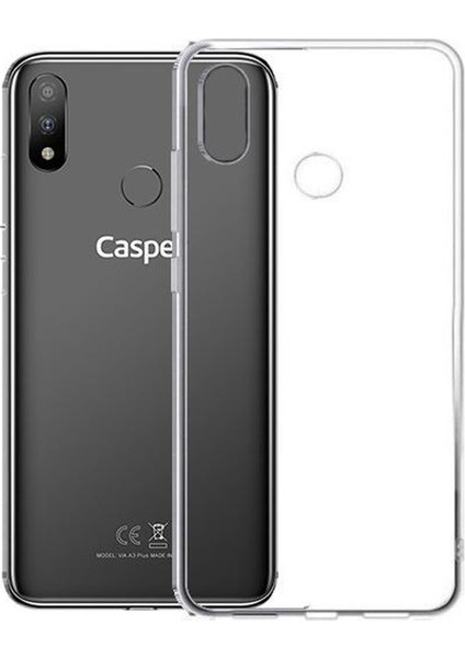 Casper Via A4 Kılıf Süper Silikon Yumuşak Arka Koruma Şeffaf