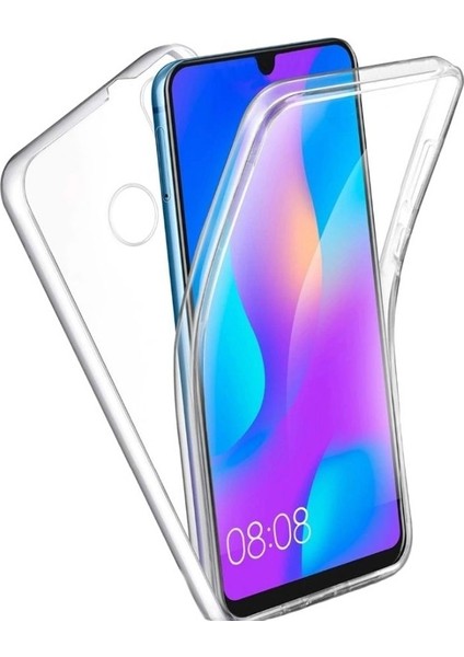 Samsung Galaxy A20s Kılıf Ön Arka Silikon Koruma Şeffaf