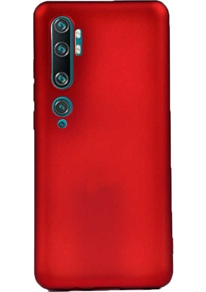 Xiaomi Mi Note 10 Pro Kılıf Premier Silikon Esnek Koruma Kırmızı