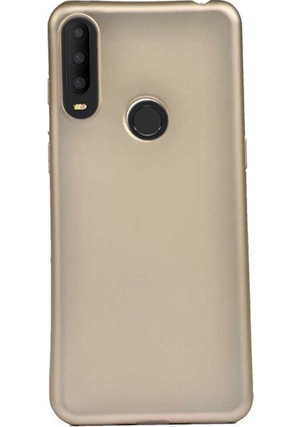 Alcatel 3x 2019 Kılıf Premier Silikon Esnek Koruma Gold