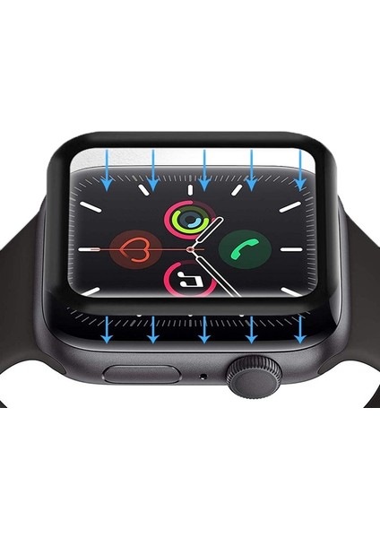 Apple Watch 42mm Full Yapışan Fiber Nano Ekran Koruyucu Siyah fiyatları
