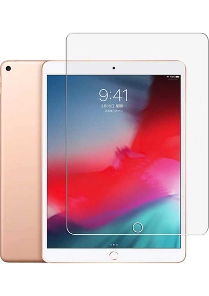 Apple iPad 10.2'' Kılıf Darbe Emici Süper Silikon Kılıf Şeffaf + Nano Ekran Koruyucu