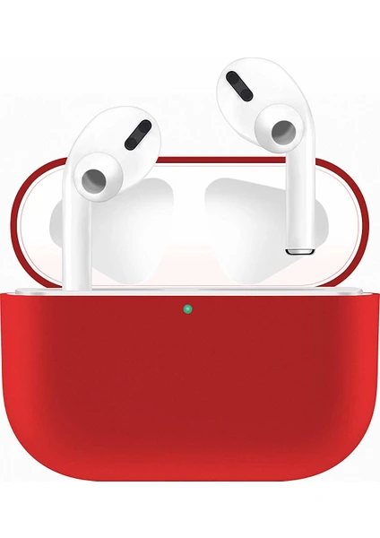 Case 4U Apple Airpods Pro Tam Kaplayan Silikon Kılıf - Kırmızı