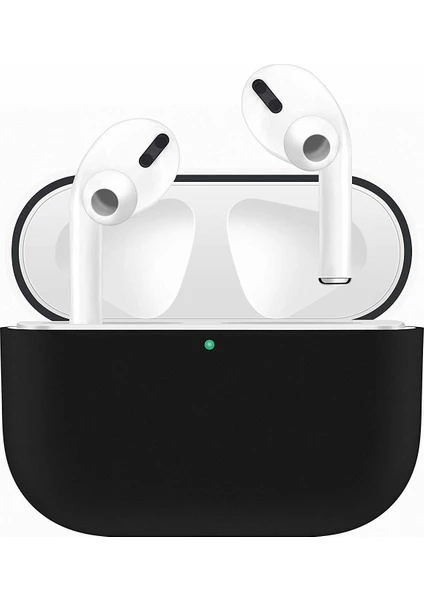 Case 4U Apple Airpods Pro Tam Kaplayan Silikon Kılıf - Siyah