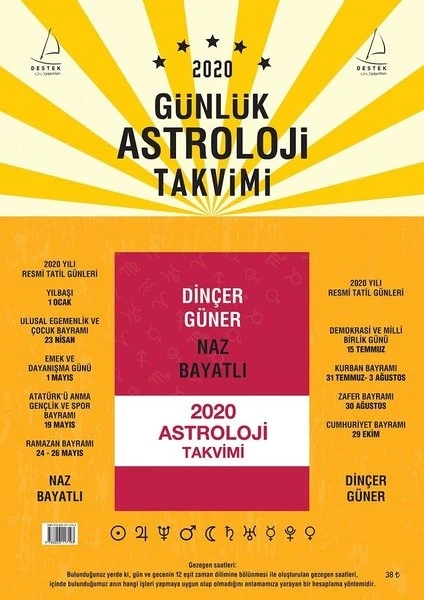 2020 Günlük Astroloji Takvimi - Naz Bayatlı