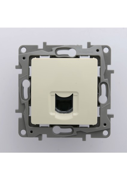 Salbei Serisi Bej 1 Çıkışlı RJ45 CAT6 Data Prizi Çerçevesiz