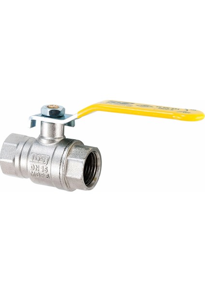 1/2" Doğalgaz Vanası Tam Geçişli Çelik Kollu