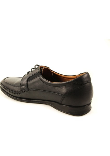 10602 Erkek Siyah Deri Comfort Ayakkabı modelleri