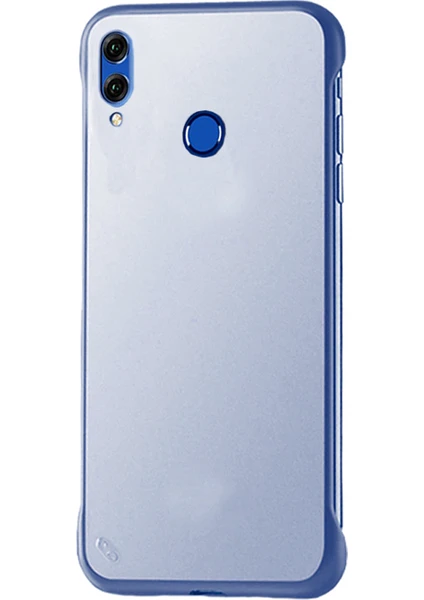 Huawei Honor 8X MAX Frameless Serisi Sert Rubber Kılıf - Mavi