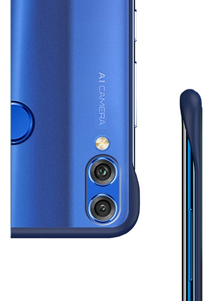 Huawei Honor 8X MAX Frameless Serisi Sert Rubber Kılıf - Mavi