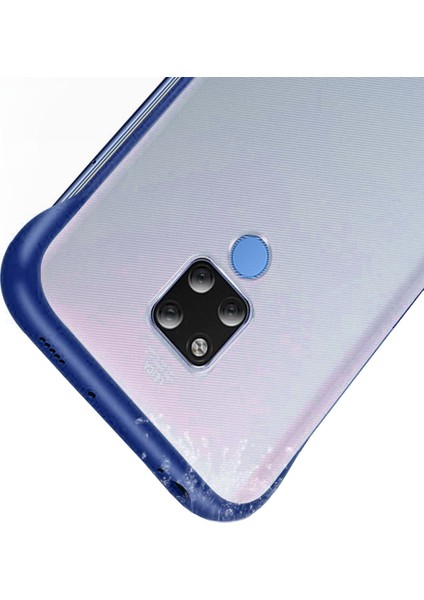 HuaweiMate 20 Frameless Serisi Sert Rubber Kılıf - Mavi