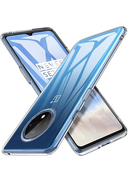 OnePlus 7T Ultra İnce 0.2 mm Soft Silikon Kılıf - Şeffaf modelleri