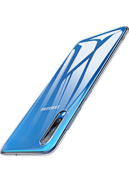 Samsung Galaxy A30s Ultra İnce 0.2 mm Soft Silikon Kılıf - Şeffaf