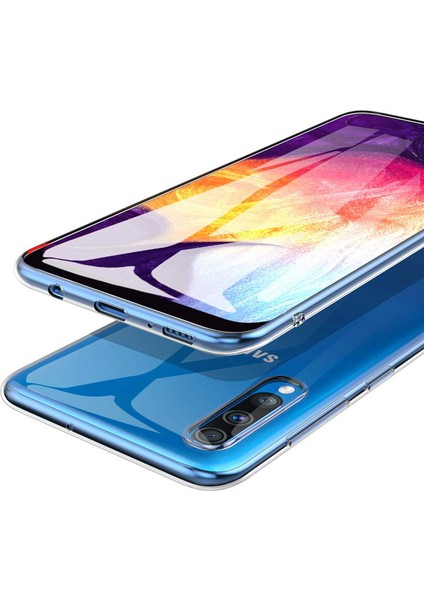 Samsung Galaxy A30s Ultra İnce 0.2 mm Soft Silikon Kılıf - Şeffaf