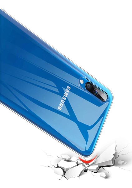 Samsung Galaxy A30s Ultra İnce 0.2 mm Soft Silikon Kılıf - Şeffaf