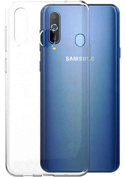 Samsung Galaxy A40s Ultra İnce 0.2 mm Soft Silikon Kılıf - Şeffaf