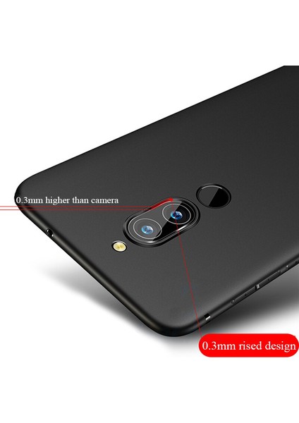 Xiaomi Redmi 8 Elektrocase Serisi Kamera Korumalı Silikon Kılıf - Siyah