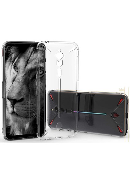 ZTE Nubia Red Magic 3 - 3S Ultra İnce 0.2 mm Soft Silikon Kılıf - Şeffaf